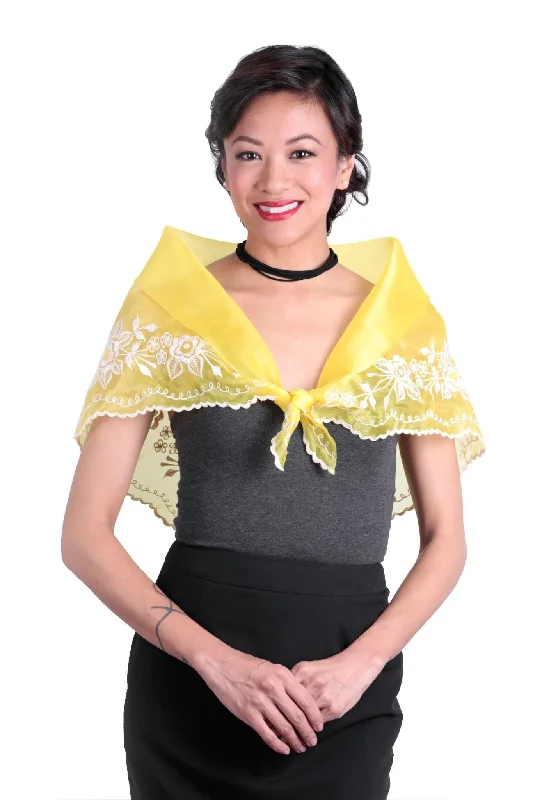 WA08 - Classic Alampay Yellow - Filipiniana Minimalist Women's Casual
