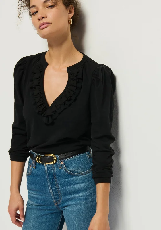 Valita Split Neck Top Athletic Women's High - 