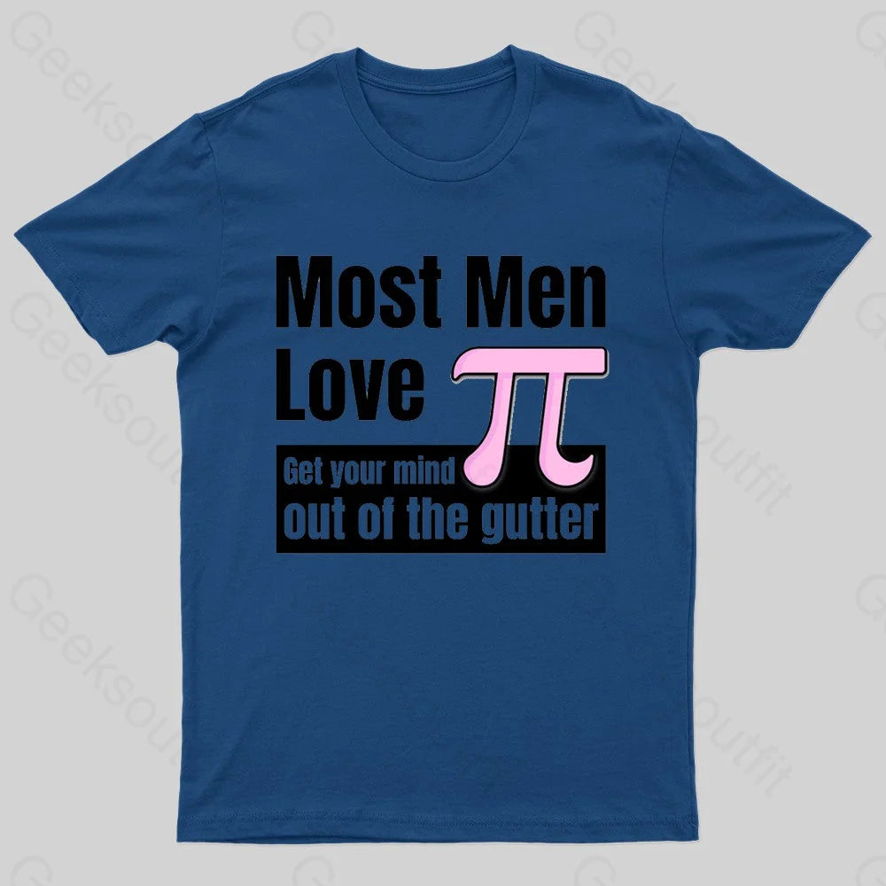 Most Men Love Pi Nerd T-Shirt Stylish Women's Neon