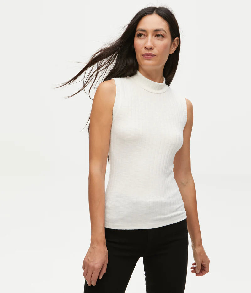 Violet Ribbed Tank Cozy Women's Sherpa - lined