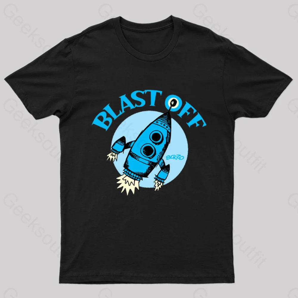 Blast Off Geek T-Shirt Athletic Women's 
