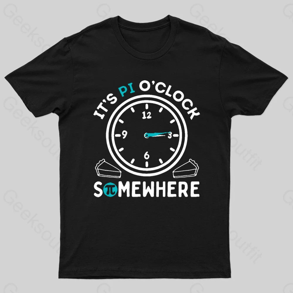 It's Pi O'Clock Somewhere Nerd T-Shirt Stylish Women's Tropical 