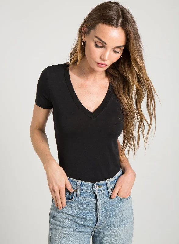 n:Philanthropy - Honey Bodysuit in Black Cat Athletic Women's High - 