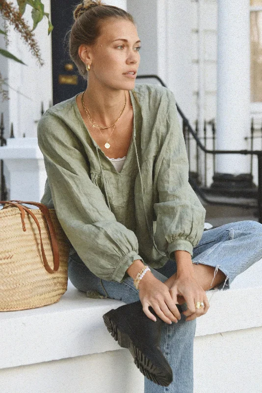 The Meadow Blouse // Eucalyptus Feminine Women's Style 