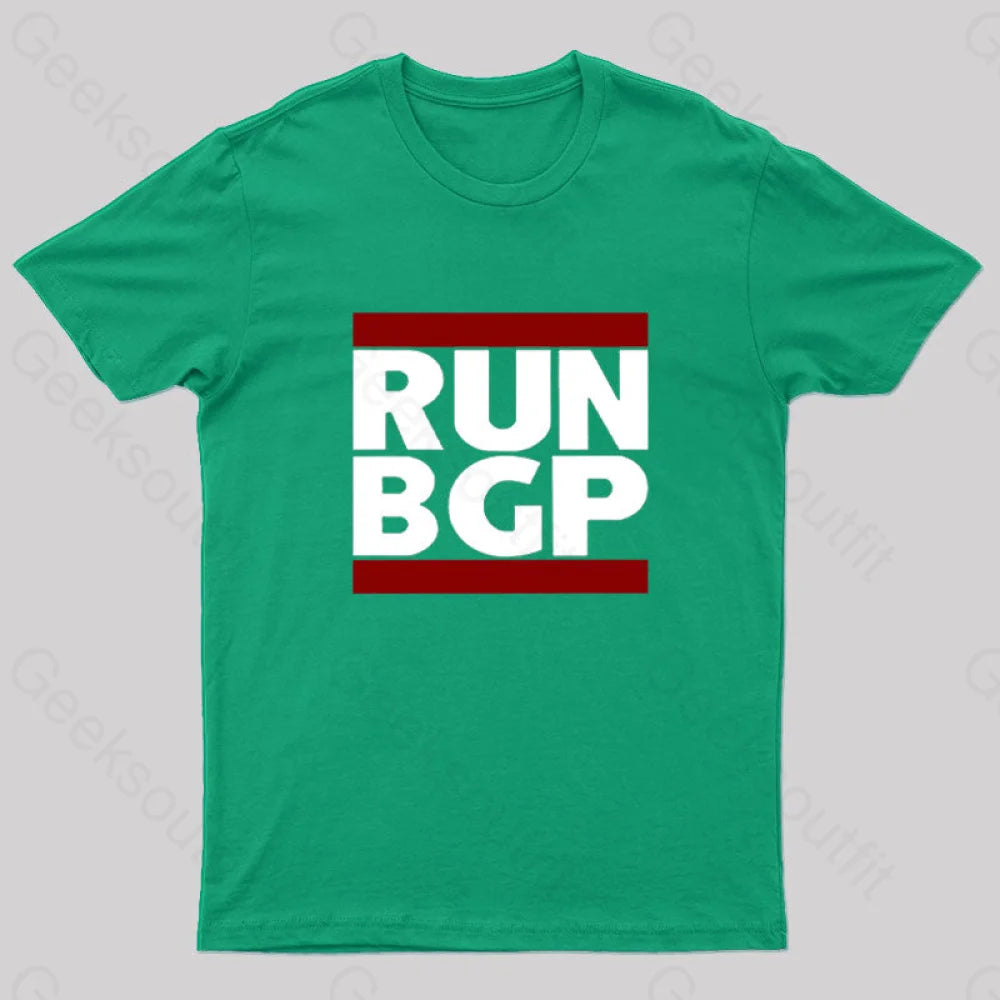 Run BGP Geek T-Shirt Cozy Women's Winter