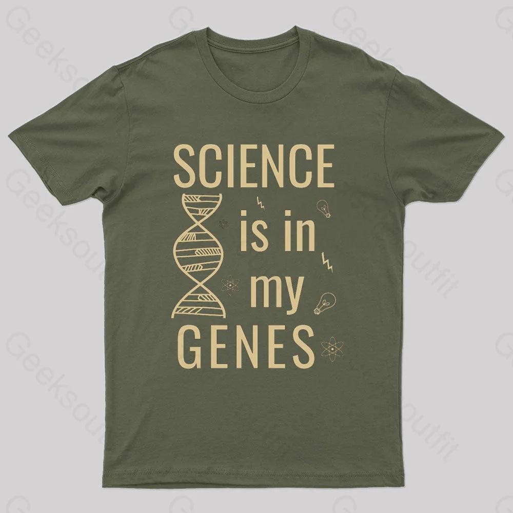Science Is In My Genes Nerd T-Shirt Practical Women's Multi - 