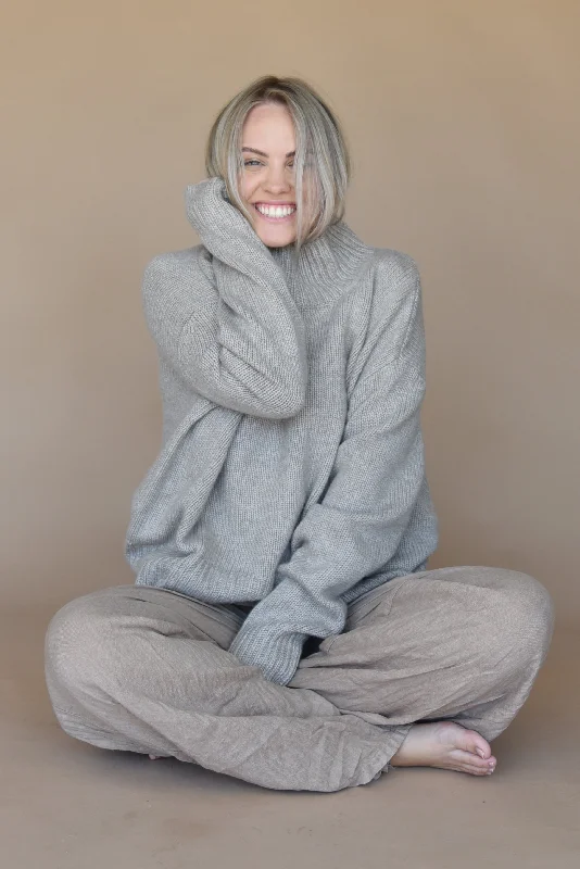The Cashmere Carmel Sweater // Nutmeg Classic Women's Tweed