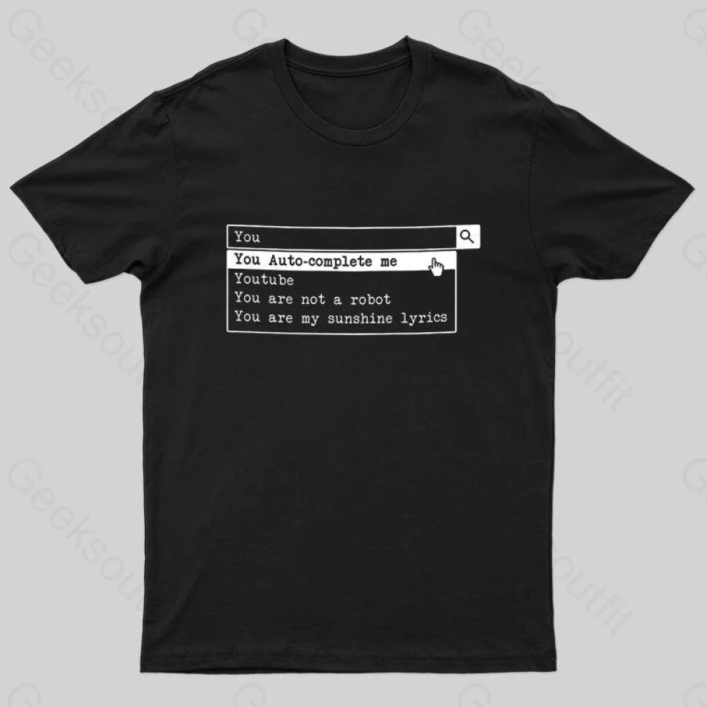 Autocomplete Nerd T-Shirt Confident Women's Power