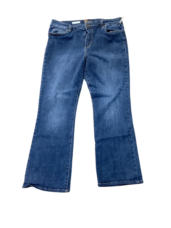Jeans Flared By Kut In Blue Denim, Size: 16 Refined Women's Classic 
