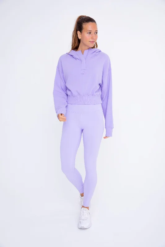 Effortless Cropped Hoodie Hip Women's Urban