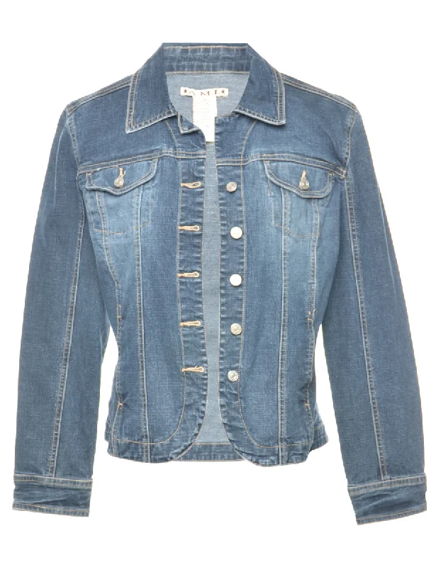 Indigo Denim Jacket - M Sharp Women's Italian