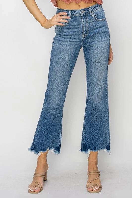 BETHANY HIGH RISE ANKLE STRAIGHT JEANS Hip Women's Retro