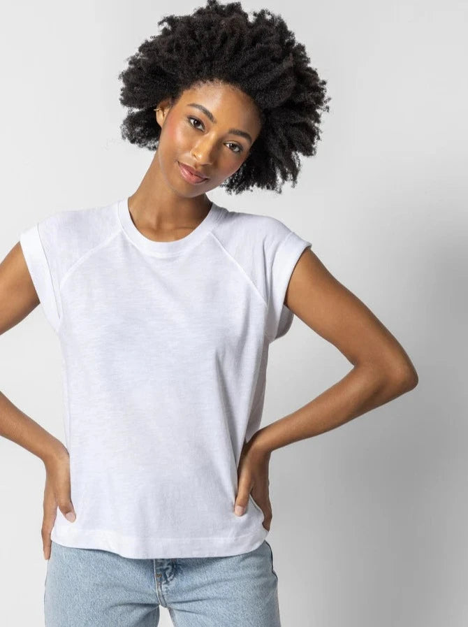 Boxy Cuffed Crewneck Stylish Women's Neon