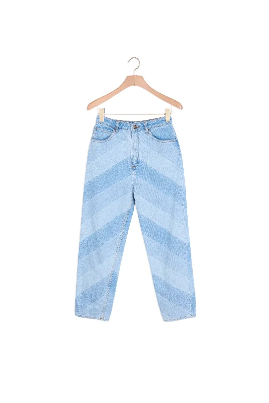 Jean à rayures diagonales Bohemian Women's Free