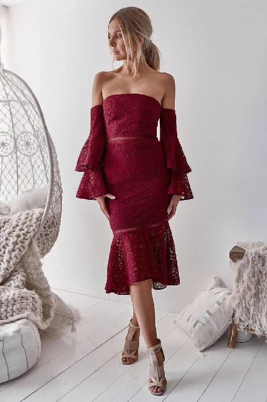 Brianna Dress - Red Contemporary 