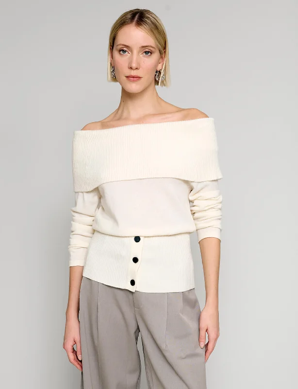 Louise Off The Shoulder Knit Elegant Women's 