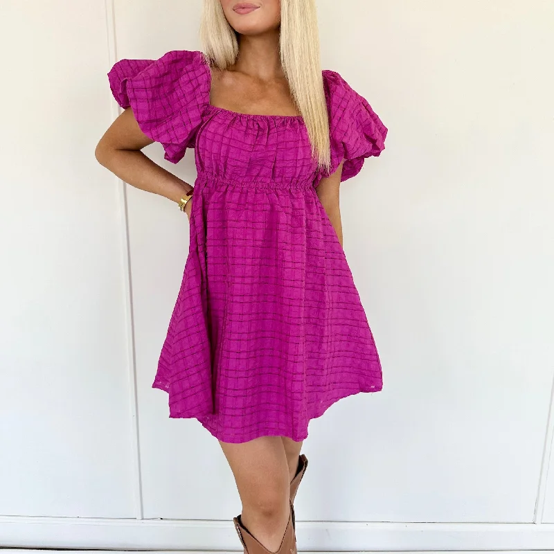 Belle Babydoll Dress Classic Women's Tweed