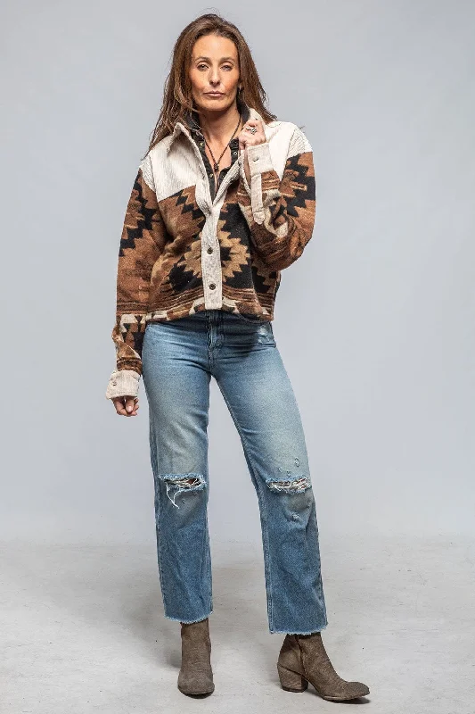 Hickory Short Cord & Blanket Jkt In Natural Dapper Women's Bow - adorned