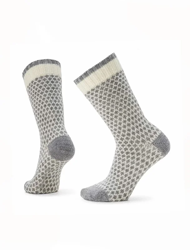 Everyday Popcorn Polka Dot Crew Socks, Natural Bold Women's Statement