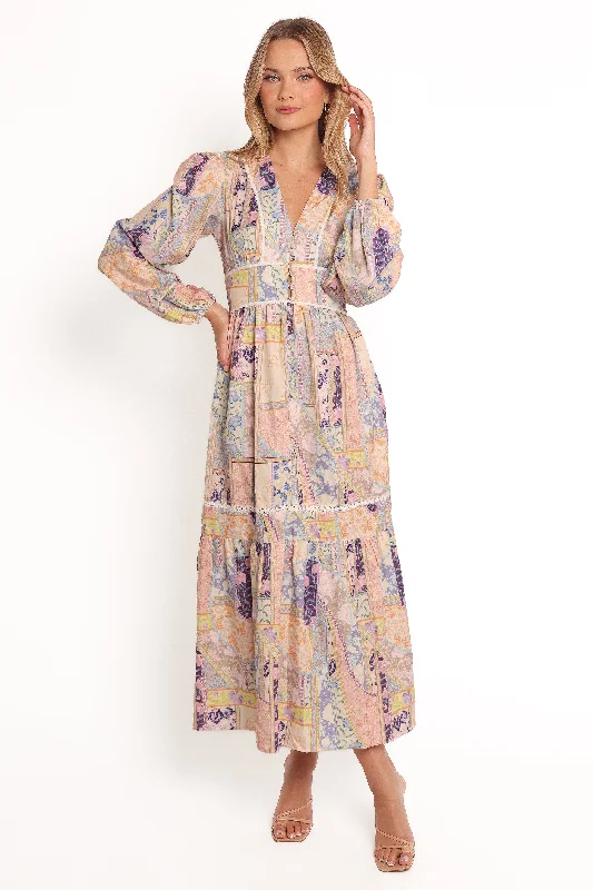 Ariella Maxi Dress - Patchwork Rugged Women's Outdoor 