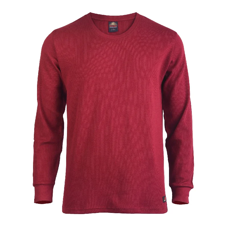 KNOCKER MEN'S MEDIUM WEIGHT THERMAL (MTU1000_BURG) Relaxed Women's 