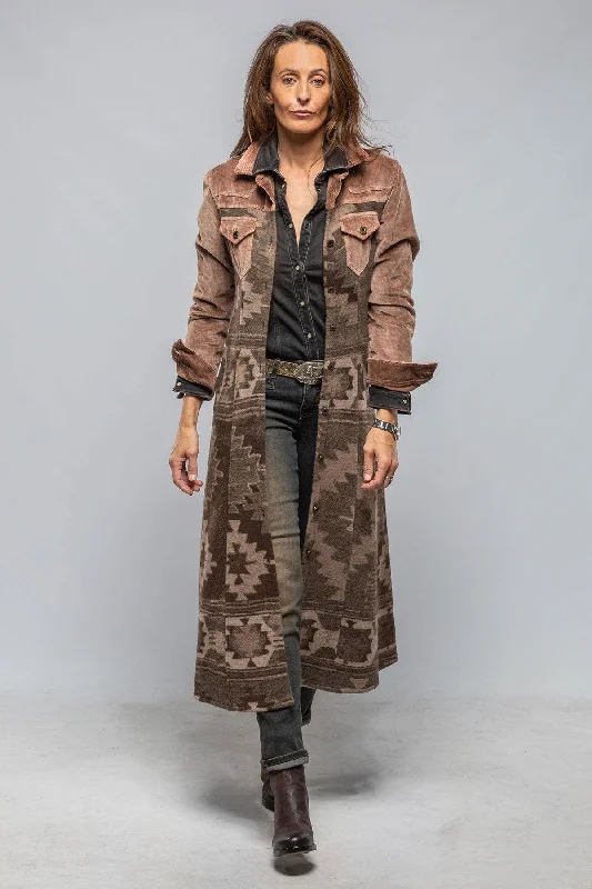 Desperado Western Duster In Cocoa Casual Women's Loose - fitting