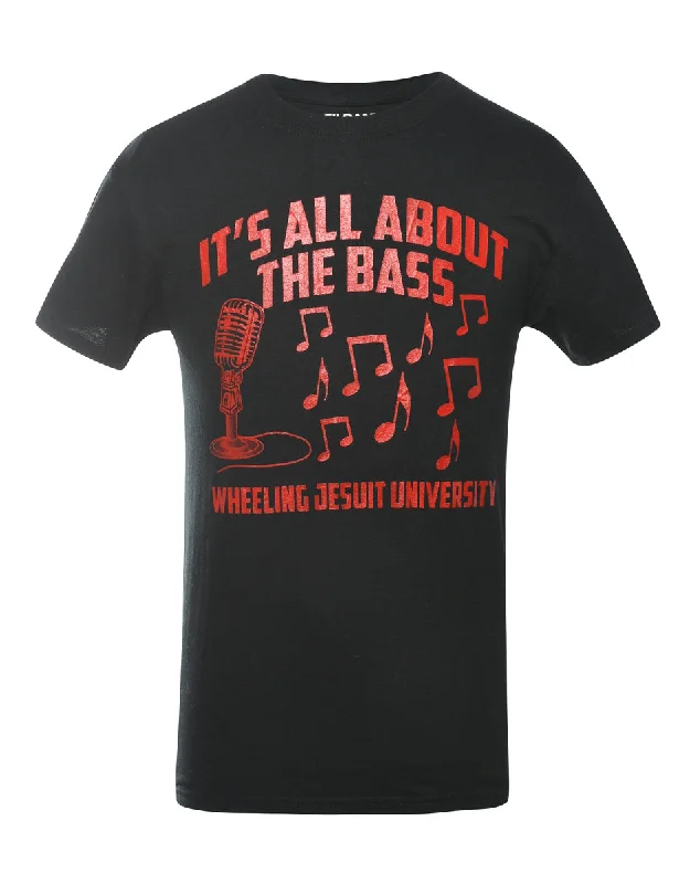 Wheeling Jesuit University Printed T-shirt - S Stylish Women's Neon