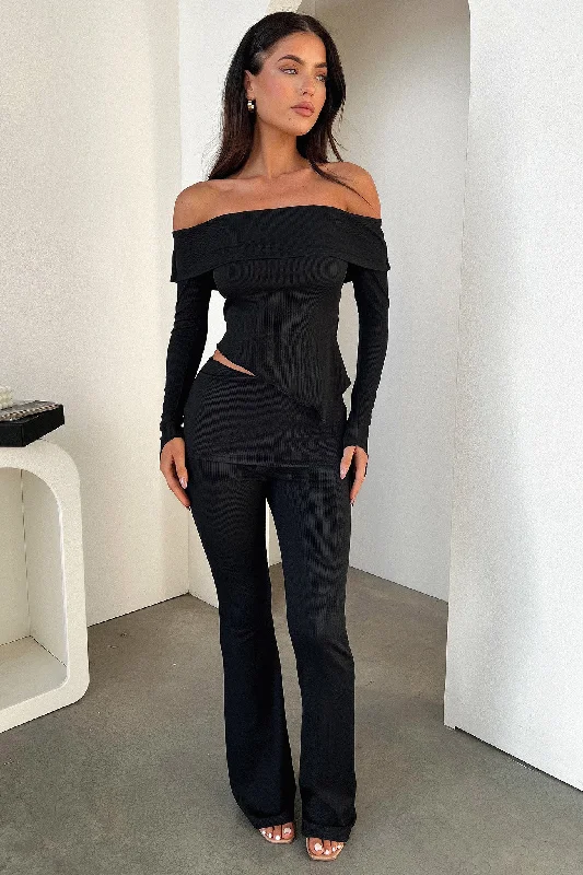 Aniston Pants - Black Elegant Women's Formal 