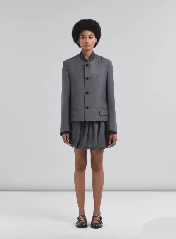 Grey jacket with Marni Symbol Sophisticated Women's Tailored