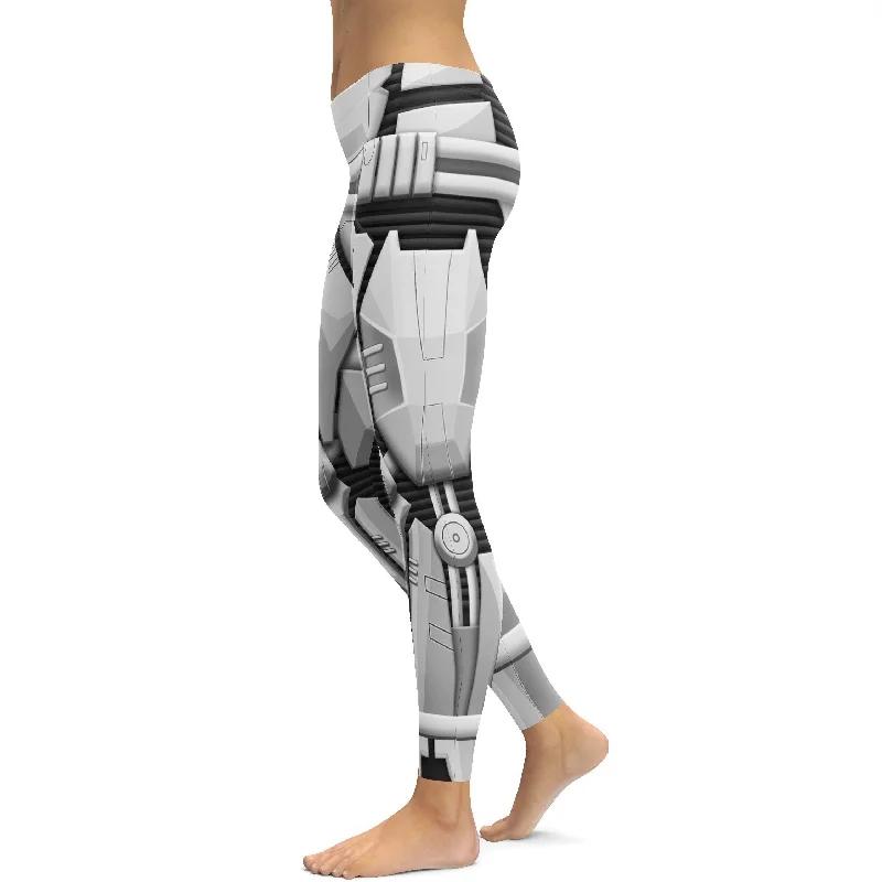 Black & White Trooper Leggings Sharp Women's Italian
