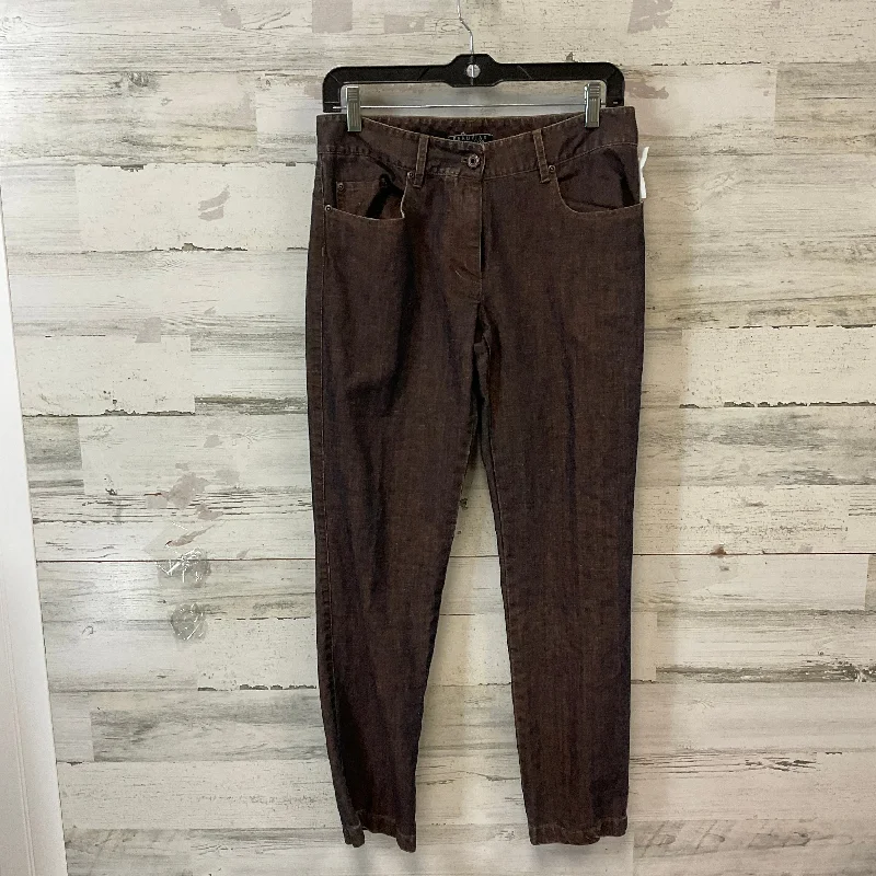 Jeans Skinny By Peruvian Connection In Black & Brown, Size: 4 Dynamic Women's Moto