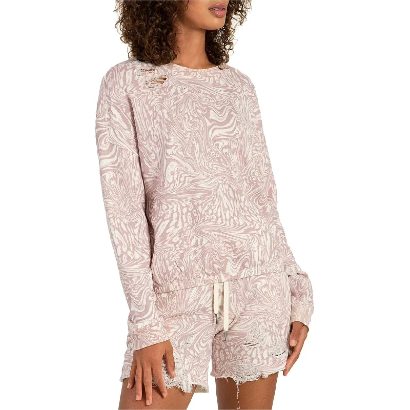 N:Philanthropy Womens Vinn Distressed Sweatshirt Cool Women's Skate