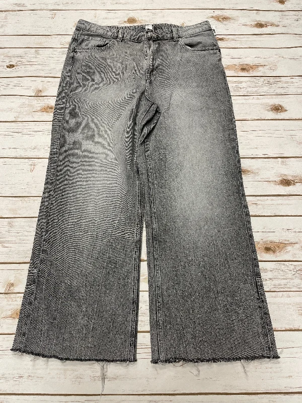 Jeans Wide Leg By Cmf In Grey Denim, Size: 12 French