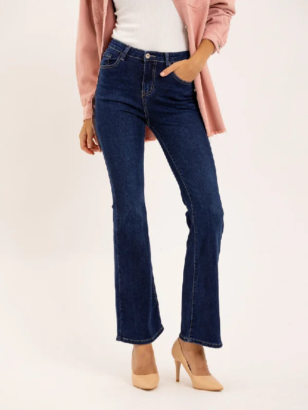 Jean flare fit bleu foncé Modern Women's 