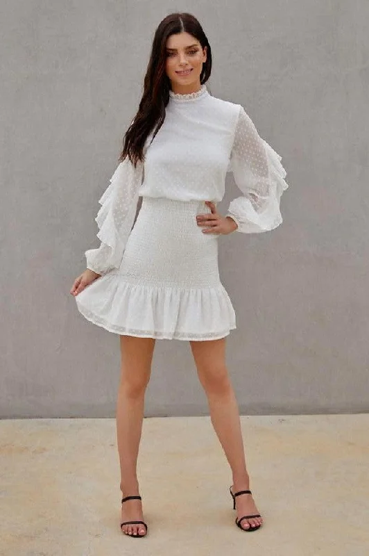 Kealy Dress - White Vacation