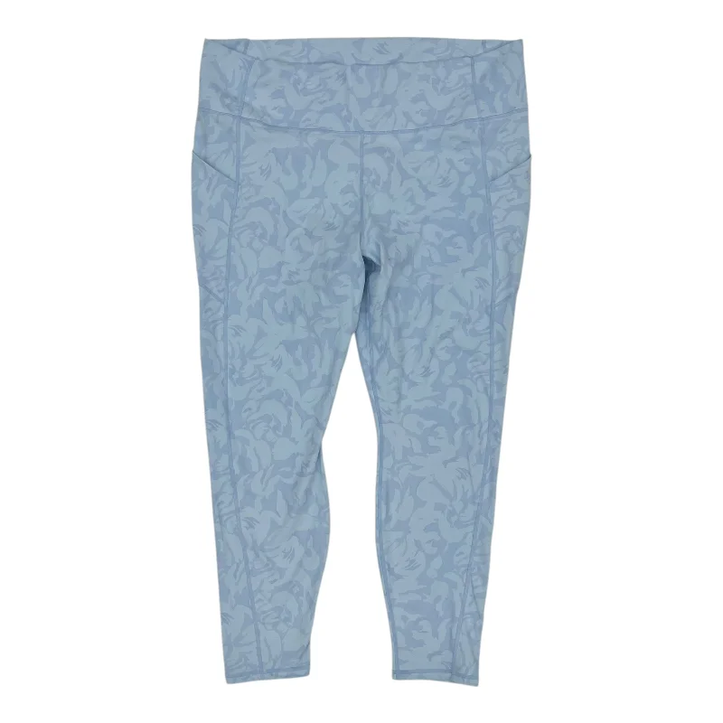 Athletic Leggings By Fabletics In Blue, Size:3X Disco