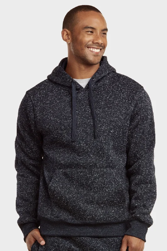 KNOCKER MEN'S MEDIUMWEIGHT FLEECE PULLOVER HOODIE (HD1010_NVM) Luxurious Women's High -  end