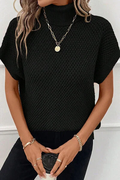 Turtleneck Short Sleeve Sweater purpose