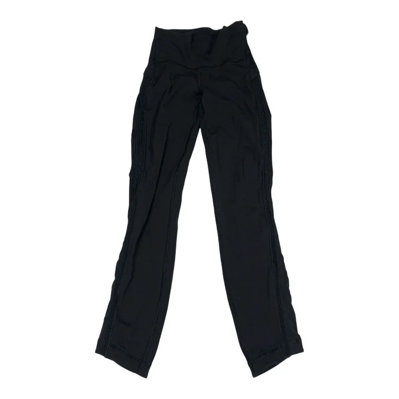 Athletic Leggings By Lululemon In Black, Size: Xs Trendy Women's Oversized