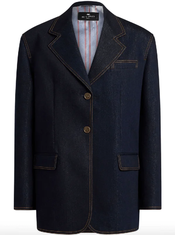 Lurex denim blazer Bold Women's Statement