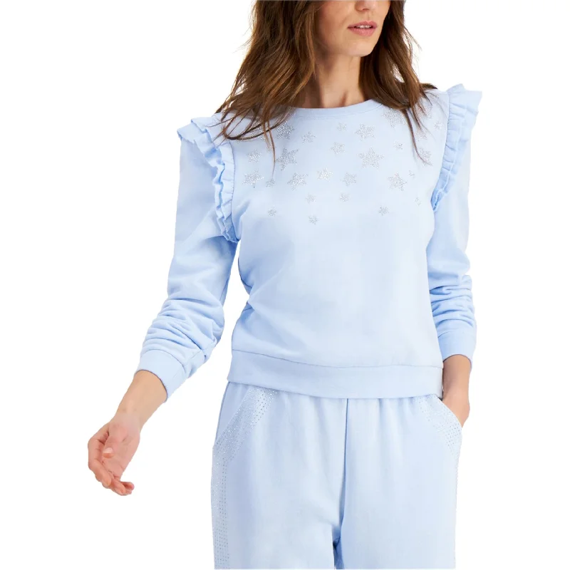 I-N-C Womens Stars Sweatshirt Sporty Women's Tennis