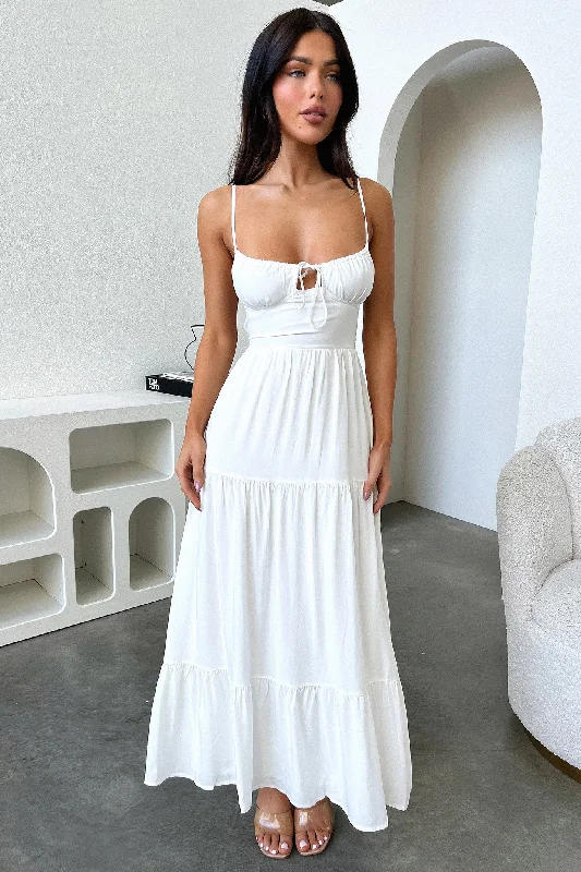 Allie Maxi Dress - White Adventure
