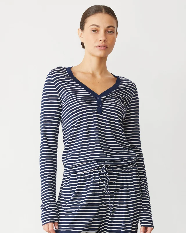 Stripe Henley Dynamic Women's Moto