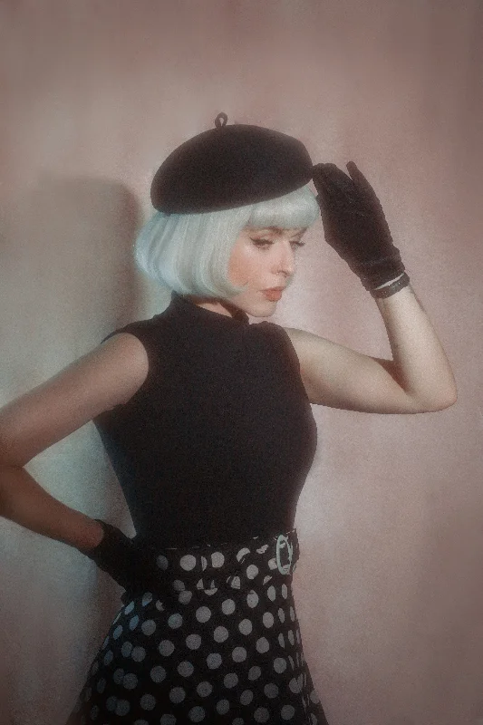 Dee Dee Top- Black Dapper Women's 1920S