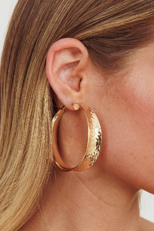 Youth Hoop Earrings Gold Stylish Women's Tropical 