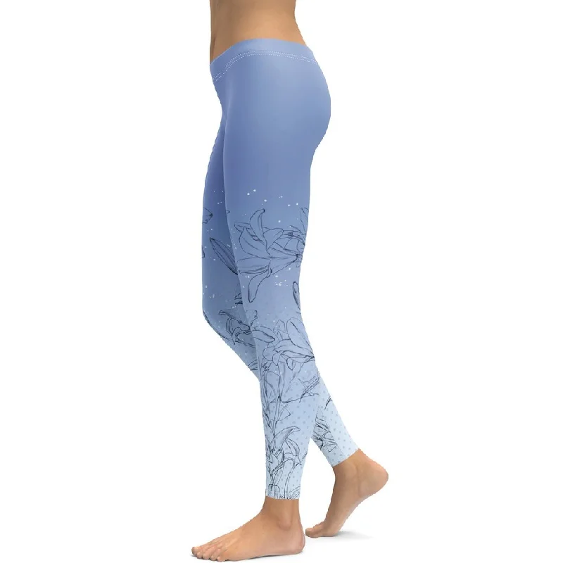 Soft Lilies Leggings Laid - back Women's Style