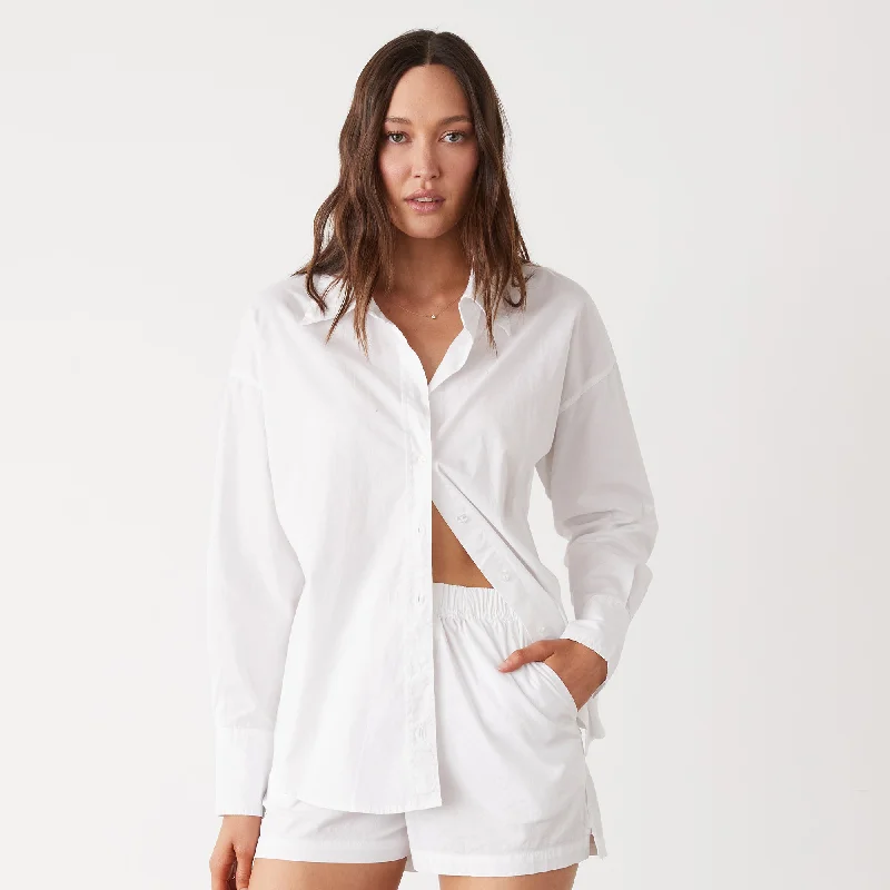 Poplin Shirt Refined Women's Classic 