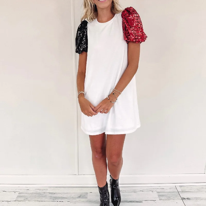 Olivia Dress - Red/Black Traditional Women's 
