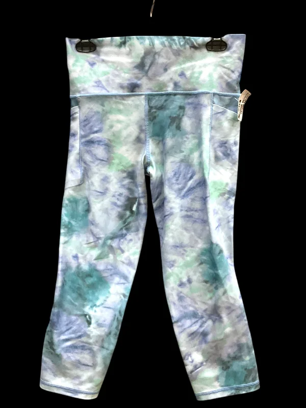 Athletic Leggings Capris By Athleta In Blue & Grey, Size: M Modern Women's 