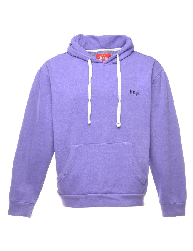 Purple Hooded Sweatshirt - M Laid - back Women's Vibe